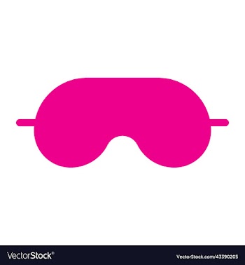 pink sleeping mask solid icon