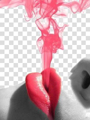 Pink smoke transparent background PNG clipart