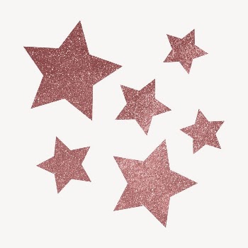 Pink sparkly stars clipart, aesthetic | Free Vector - rawpixel