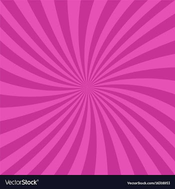 Pink spiral ray background - graphic design vector image