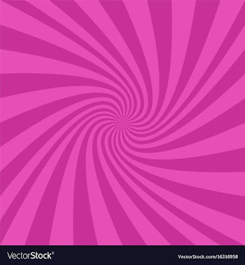 Pink spiral ray background - graphic design vector image