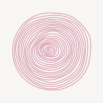 Pink spiral round shape collage | Free PSD - rawpixel