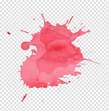 Pink stained art, Watercolor painting, color splash transparent background PNG clipart