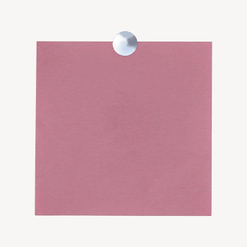 Pink sticky note collage element | Free PSD - rawpixel