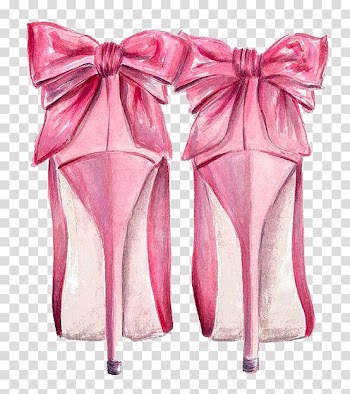 Pink stilettos illustration, Fashion illustration Chanel High-heeled shoe , chanel transparent background PNG clipart