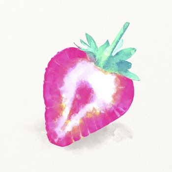 Pink strawberry clipart, watercolor fruit | Free Photo Illustration - rawpixel