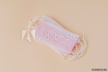 Pink surgical mask collection