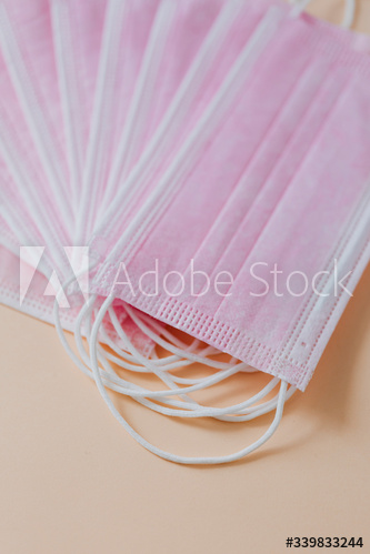 Pink surgical mask collection