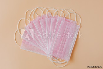 Pink surgical mask collection