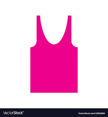 pink tank top solid icon