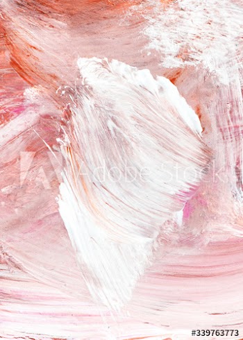 Pink textured oil painting