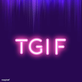 Pink TGIF neon signboard vector | Free stock vector - 535163