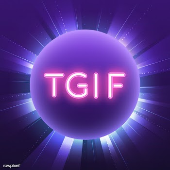 Pink TGIF neon signboard vector | Free stock vector - 535208