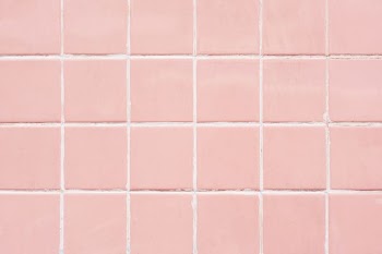pink tile wall