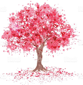 Pink tree in abstraction style. Transparent effect use. in 2019 ...