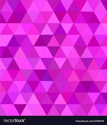 Pink triangle mosaic background design vector image