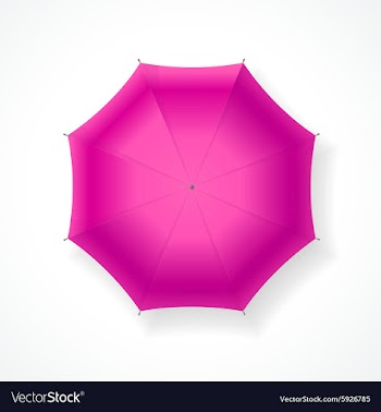  					Pink Umbrella vector image														