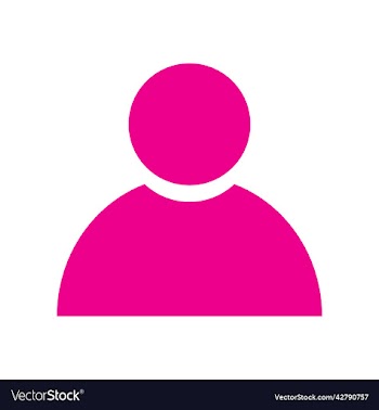 pink user solid icon