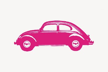 Pink vintage car clipart, vehicle | Free Vector - rawpixel