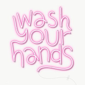 Pink wash your hands neon sign transparent png | Free  transparent png - 2302313