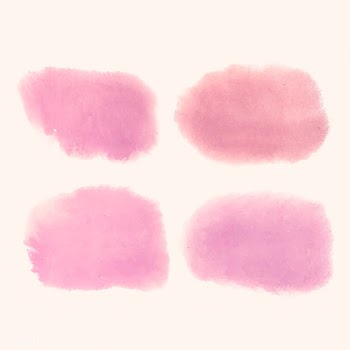 Pink watercolor style banner vector set | Free stock vector - 530645