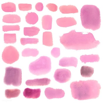 Pink watercolor style banner vector set | Free stock vector - 530717