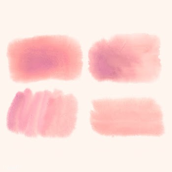 Pink watercolor style banner vector set | Free stock vector - 530795