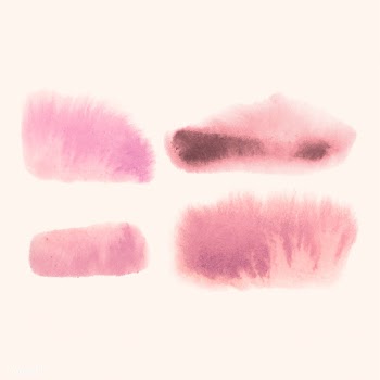 Pink watercolor style banner vector set | Free stock vector - 530801