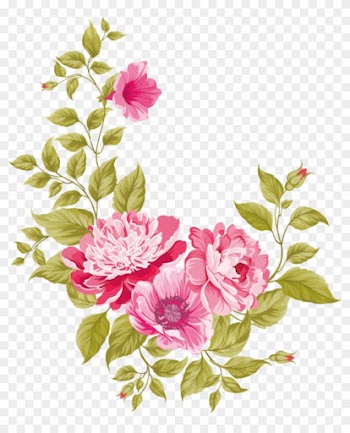 ##pink #watercolour #flower #flowers #paint #paintings - Flowers For Wedding Cards Png
