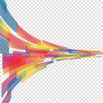 Pink, yellow, and blue , Abstract art Illustration, Dream colorful paper transparent background PNG clipart
