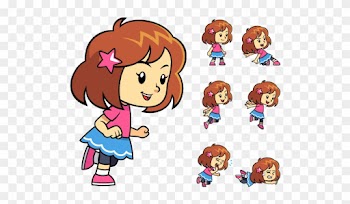 Pinky Girl Game Sprites