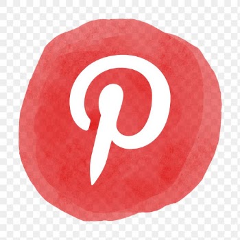 Pinterest logo png in watercolor design.… | Free stock illustration | High Resolution graphic