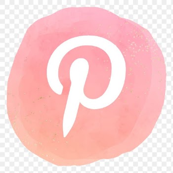 Pinterest logo png in watercolor design.… | Free stock illustration | High Resolution graphic