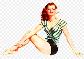 Pinup Girl, Art, Artist, Fashion Illustration, Shoulder PNG