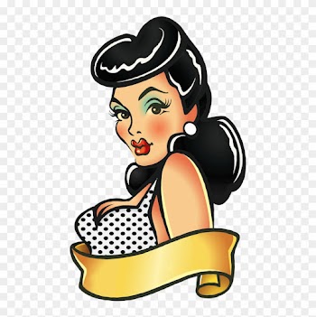 Pinup Girl Sychobilly Rockabilly Tattoo Designs Photo - Pin Up Girl Png