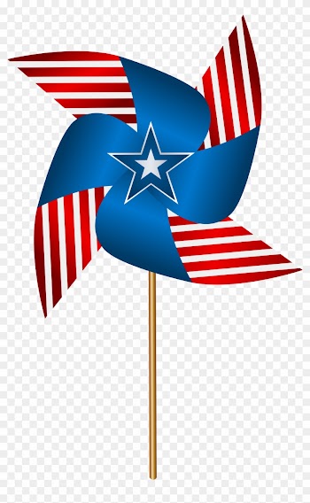 Pinwheel Cliparts Border - 4th Of July Clipart Transparent