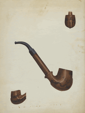 Pipe (ca. 1936) by Mabel | Free Photo - rawpixel