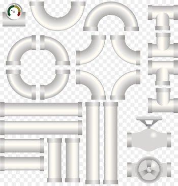 Pipe Plumbing Plumber Illustration - Water pipe transfer pipe head 