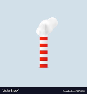 pipe with white clouds of smoke