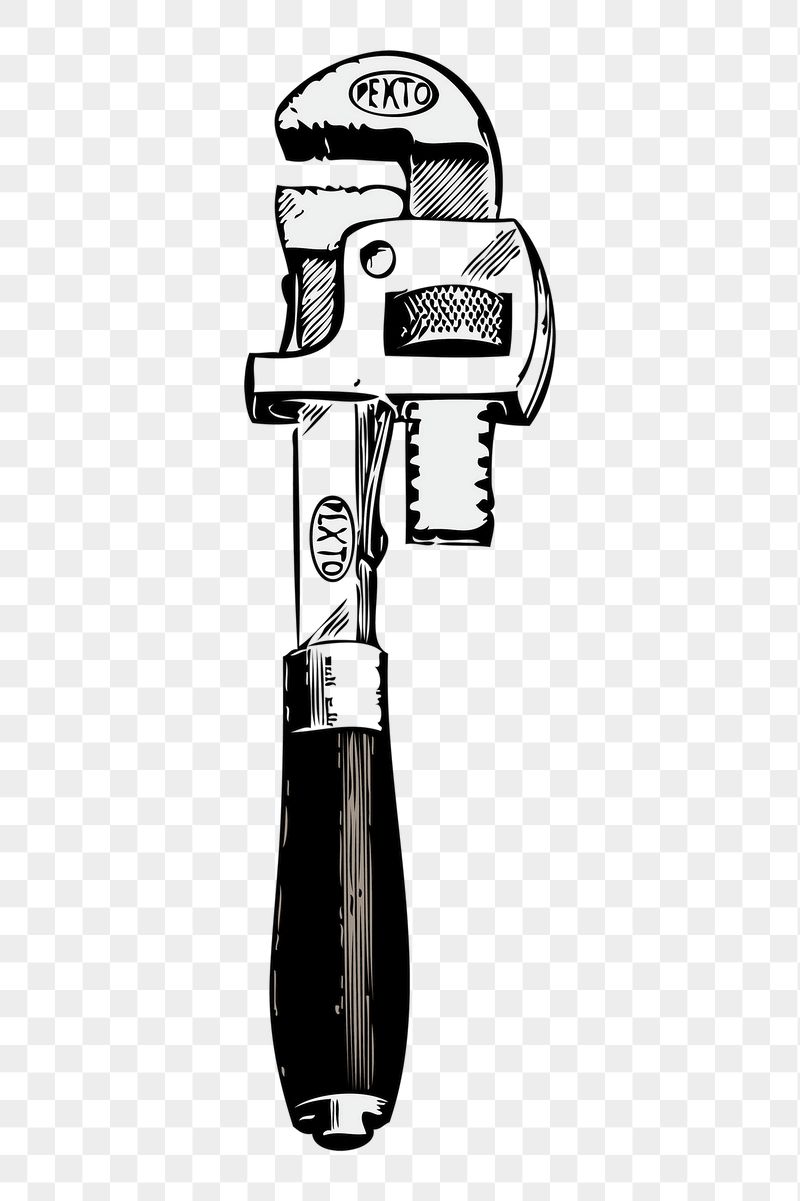 Pipe wrench png sticker illustration, | Free PNG - rawpixel