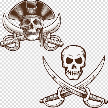 Piracy Illustration, Pirate ship theme material transparent background PNG clipart