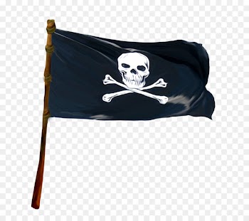 Piracy Jolly Roger Clip art - Pirate banner material 