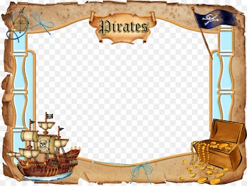 Piracy Picture frame Clip art - Pirate Frame Cliparts 
