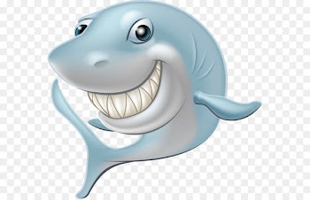 Piracy Royalty-free Illustration - Vector blue shark 