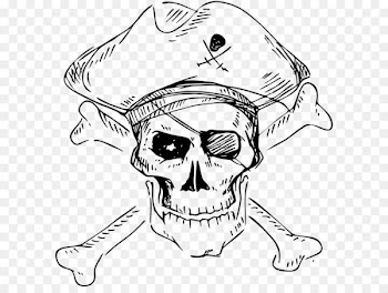 Piracy Skull and crossbones Stock photography Human skull symbolism - Artwork pirate flag vector illustration material 