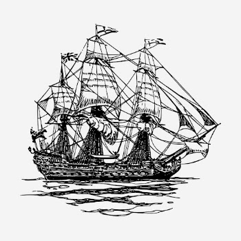 Pirate ship hand drawn illustration. | Free Photo - rawpixel