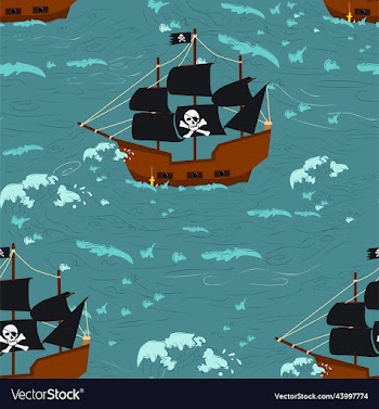 pirate ship pattern