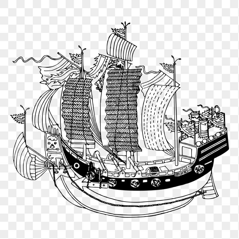 Pirate ship png sticker illustration, | Free PNG - rawpixel