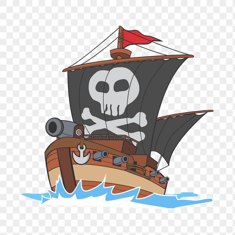 Pirate ship png sticker, vehicle | Free PNG - rawpixel