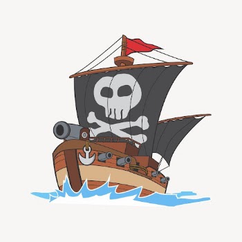 Pirate ship sticker, vehicle illustration | Free Vector - rawpixel